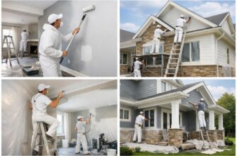 Малярные отделочные работы коттеджа