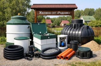 Стоимость оборудования для автономной канализации в СНТ «Родник» (Жилино, Солнечногорский район)