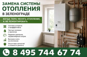 Замена системы отопления в Зеленограде