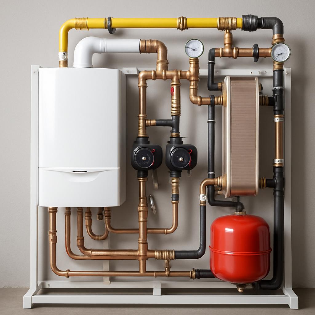 Тепловой пункт на газовом котле Тепловой пункт на газовом котле