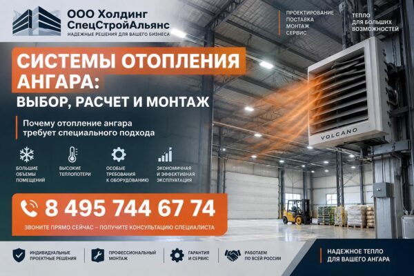 Системы отопления ангара: выбор