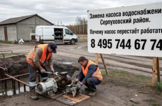 Замена насоса водоснабжения в Серпуховском районе