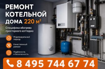 Ремонт котельной в доме 220 м²
