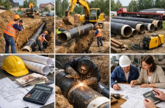 Монтаж теплотрассы в Софьино