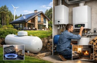 Комбинированное отопление дома на сжиженном газе