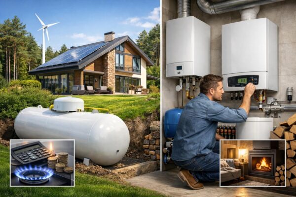 Комбинированное отопление дома на сжиженном газе