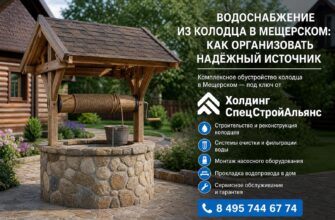 Водоснабжение из колодца в Мещерском