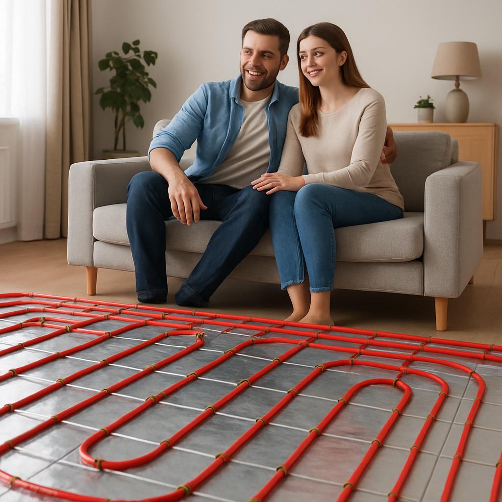 Преимущества напольного водяного отопления