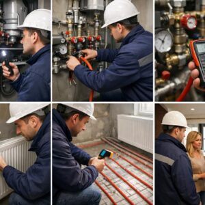 Первый запуск системы отопления в коттедже