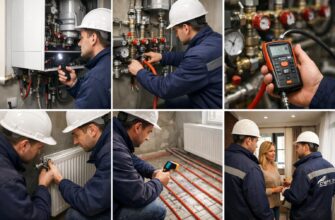 Первый запуск системы отопления в коттедже