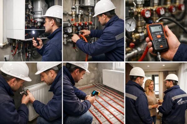 Первый запуск системы отопления в коттедже