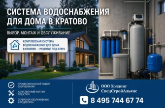 Система водоснабжения для дома в Кратово
