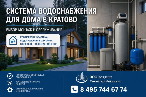 Система водоснабжения для дома в Кратово