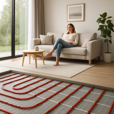 Отопление дома тёплым полом