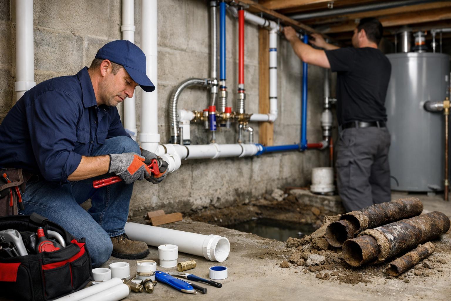 Преимущества профессиональной Замена водопроводных труб частного дома от ООО Холдинг СпецСтройАльянс — быстро, надежно, с гарантией