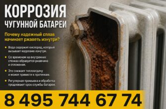 Коррозия чугунной батареи