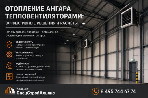Отопление ангара тепловентиляторами