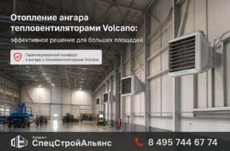 Отопление ангара тепловентиляторами Volcano