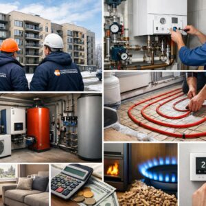 Отопление блочного дома