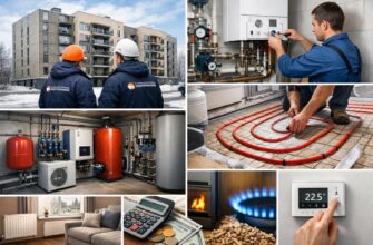 Отопление блочного дома