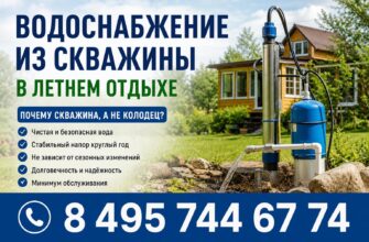 Водоснабжение из скважины в СНТ «Летний отдых»
