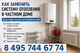 Как заменить систему отопления в частном доме