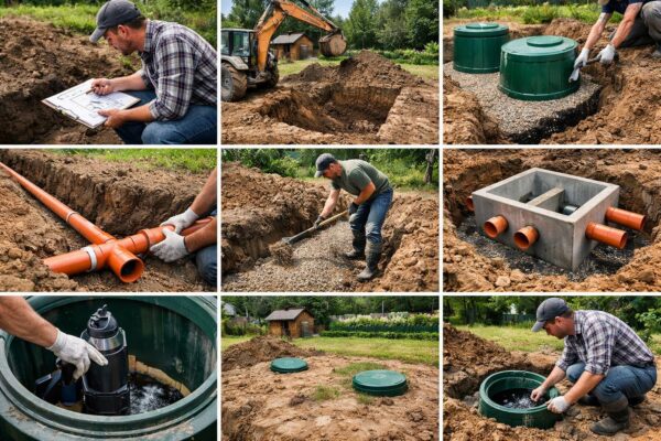 Канализация на даче своими руками