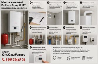 Монтаж котельной с Protherm Ягуар 24 JTV