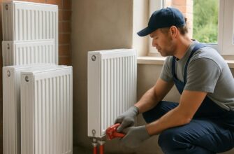 Поставка стальных радиаторов и монтаж отопления в частном доме