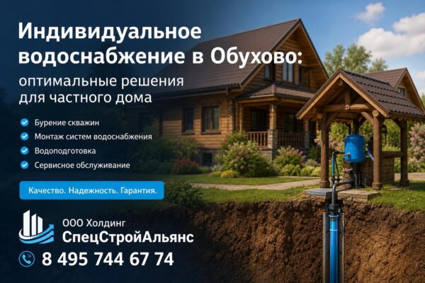 Индивидуальное водоснабжение в Обухово