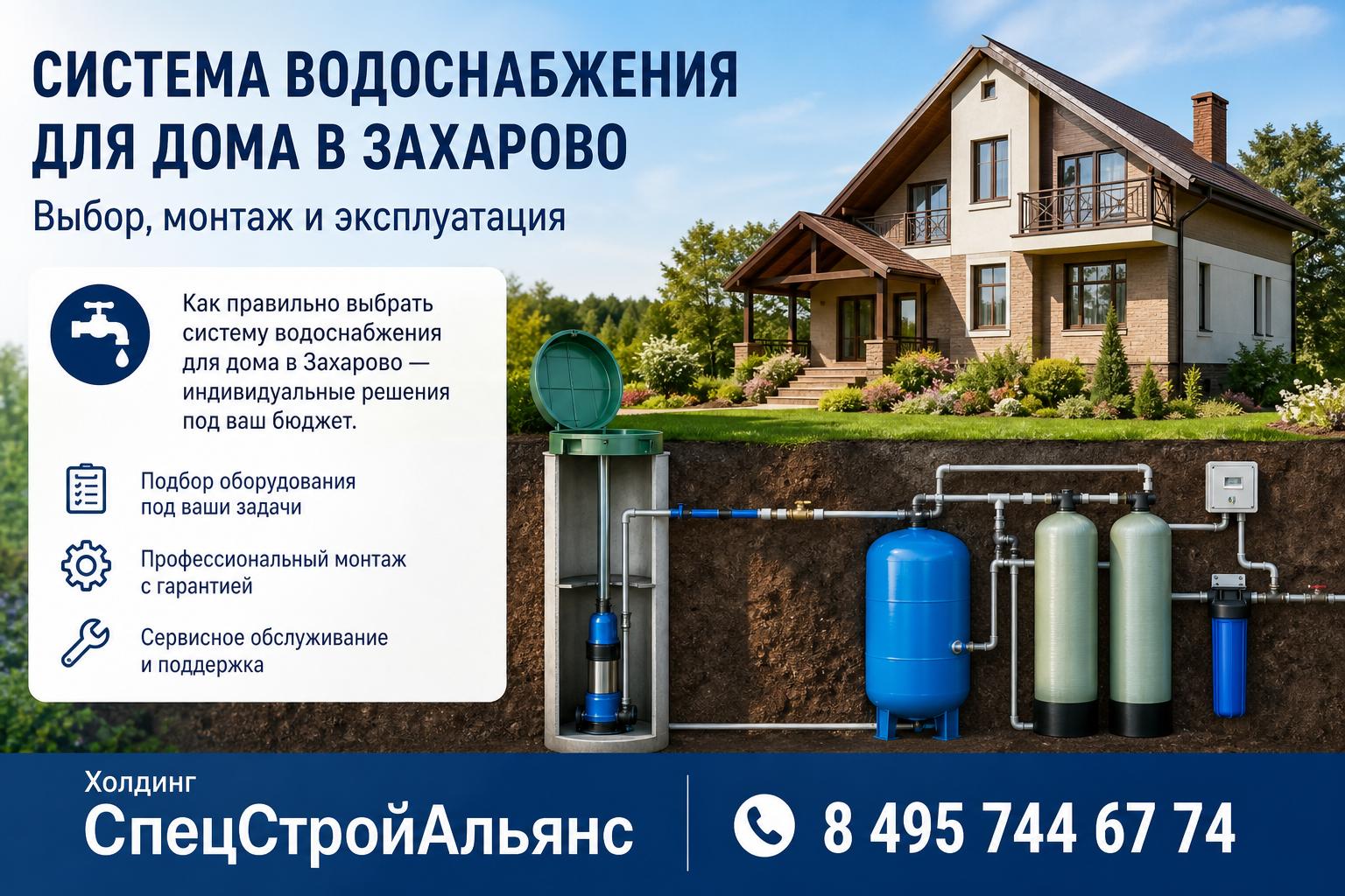 Как правильно выбрать систему водоснабжения для дома в Захарово — индивидуальные решения под ваш бюджет Как правильно выбрать систему водоснабжения для дома в Захарово — индивидуальные решения под ваш бюджет