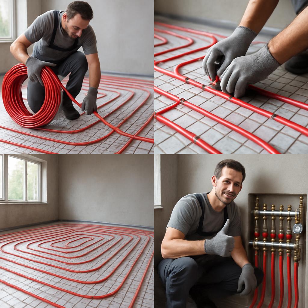 Монтаж теплого водяного пола