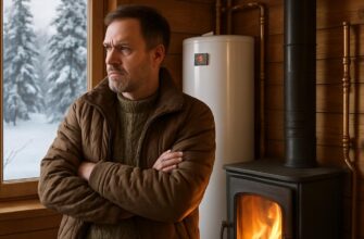 Отопление дачи зимой