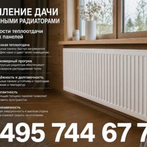 Отопление дачи панельными радиаторами