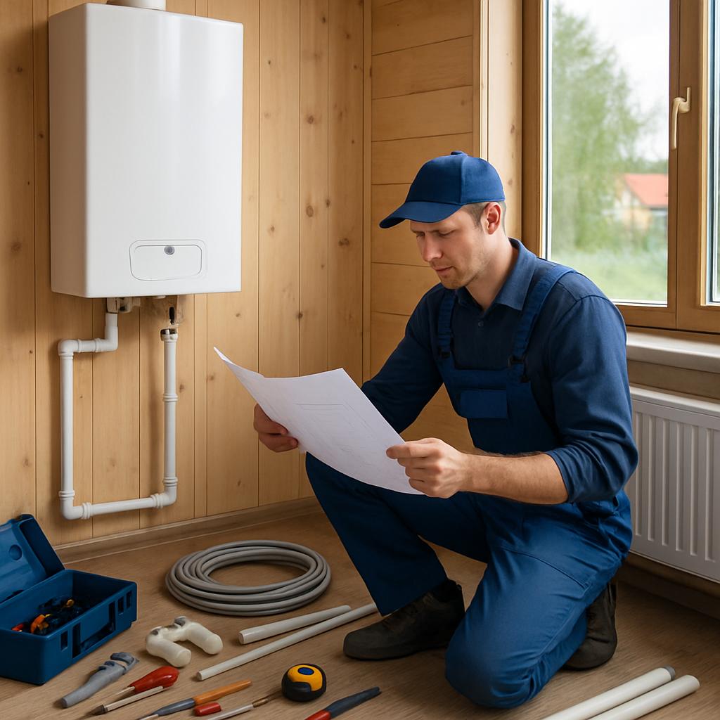 Монтаж газового отопления дачи Монтаж газового отопления дачи