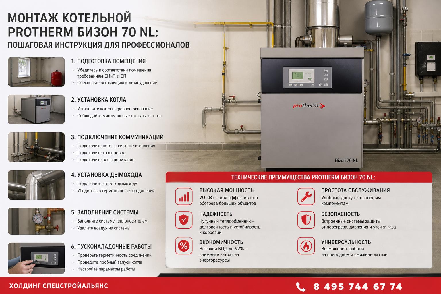 Технические преимущества Protherm Бизон 70 NL: что должен знать профессионал Технические преимущества Protherm Бизон 70 NL: что должен знать профессионал