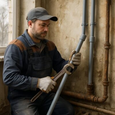 Как грамотно заменить трубы отопления и водоснабжения в Лешково