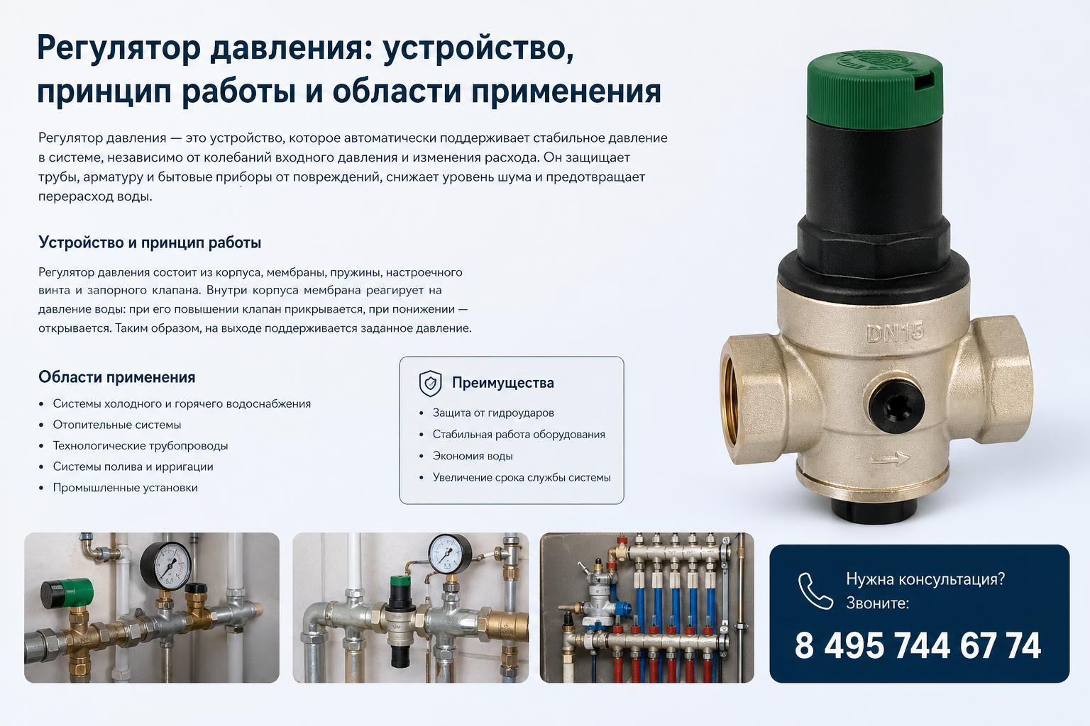 Что такое регулятор давления и зачем он нужен в системах отопления и водоснабжения