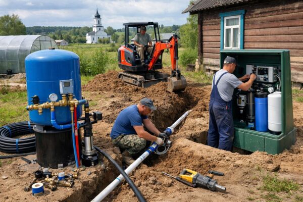 Щёлковский район, деревня Борисовка — Стоимость монтажа водоснабжения