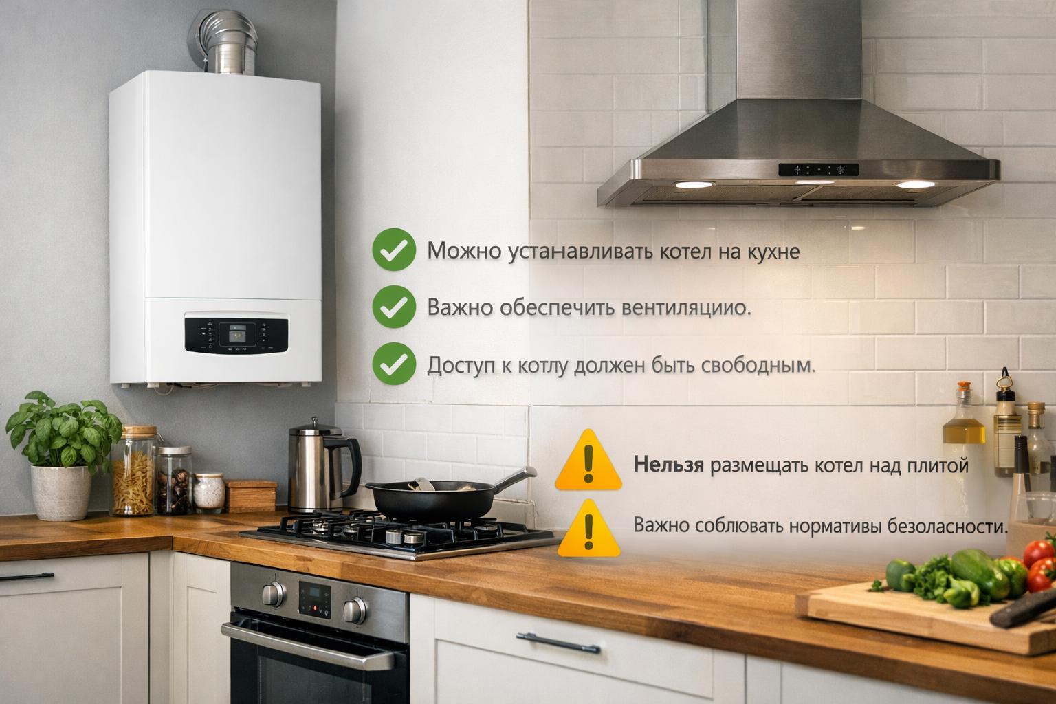 Можно ли устанавливать котёл на кухне: краткий вывод и практические рекомендации