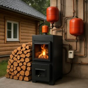 Дровяное отопление частного дома в Каринском
