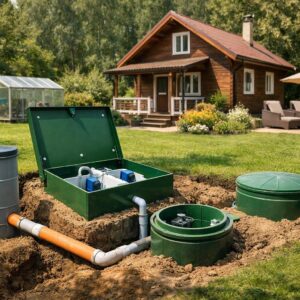 Установка канализации на даче