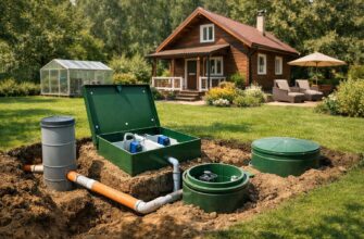 Установка канализации на даче