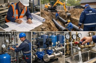 Монтаж сетей водоснабжения