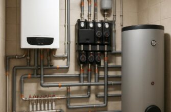 Отопление и котельная частного дома 250 м²