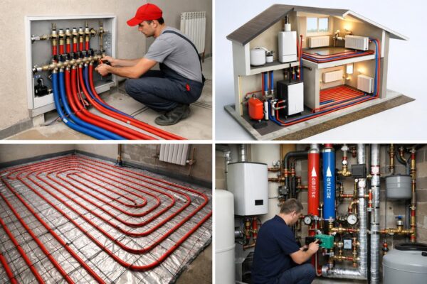 Конструктивные схемы систем отопления