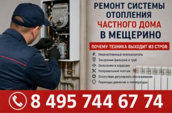 Ремонт системы отопления частного дома в Мещерино