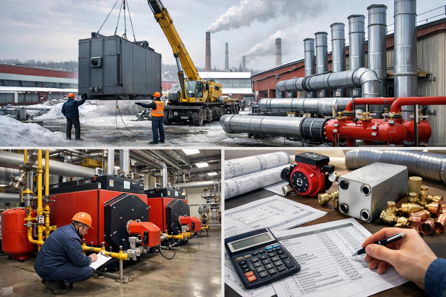 Комплексное отопление завода в Клин: полный спектр услуг от ООО Холдинг СпецСтройАльянс