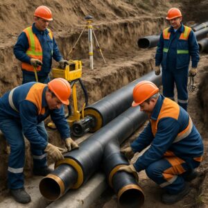 Монтаж тепловых сетей