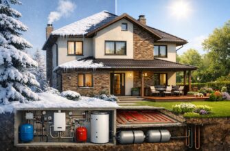 Автономное отопление частного дома в Больших Вяземах